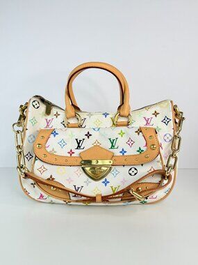 louis vuitton Rita MM monogram multicolor white